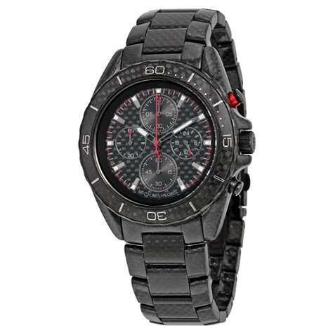 michael kors jetmaster carbon fiber|JetMaster Black.